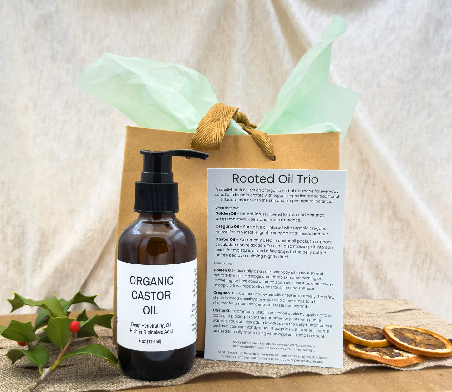 Rooted Oil Trio
