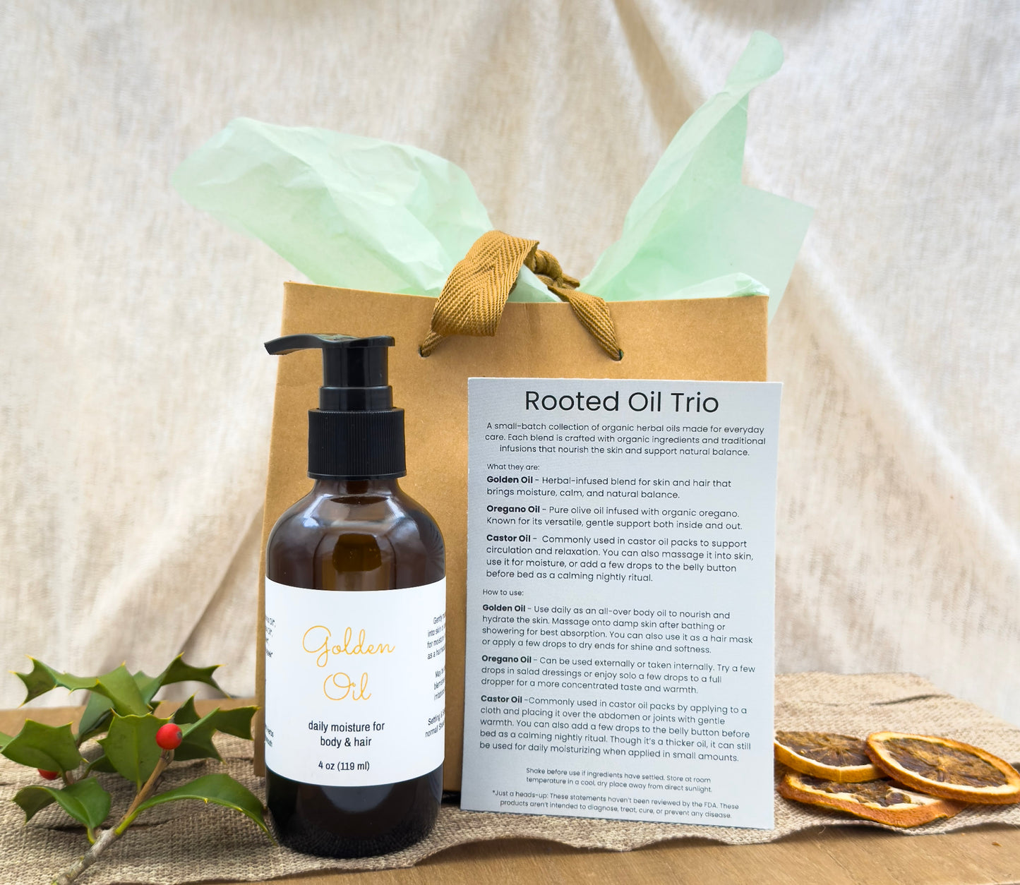 Rooted Oil Trio